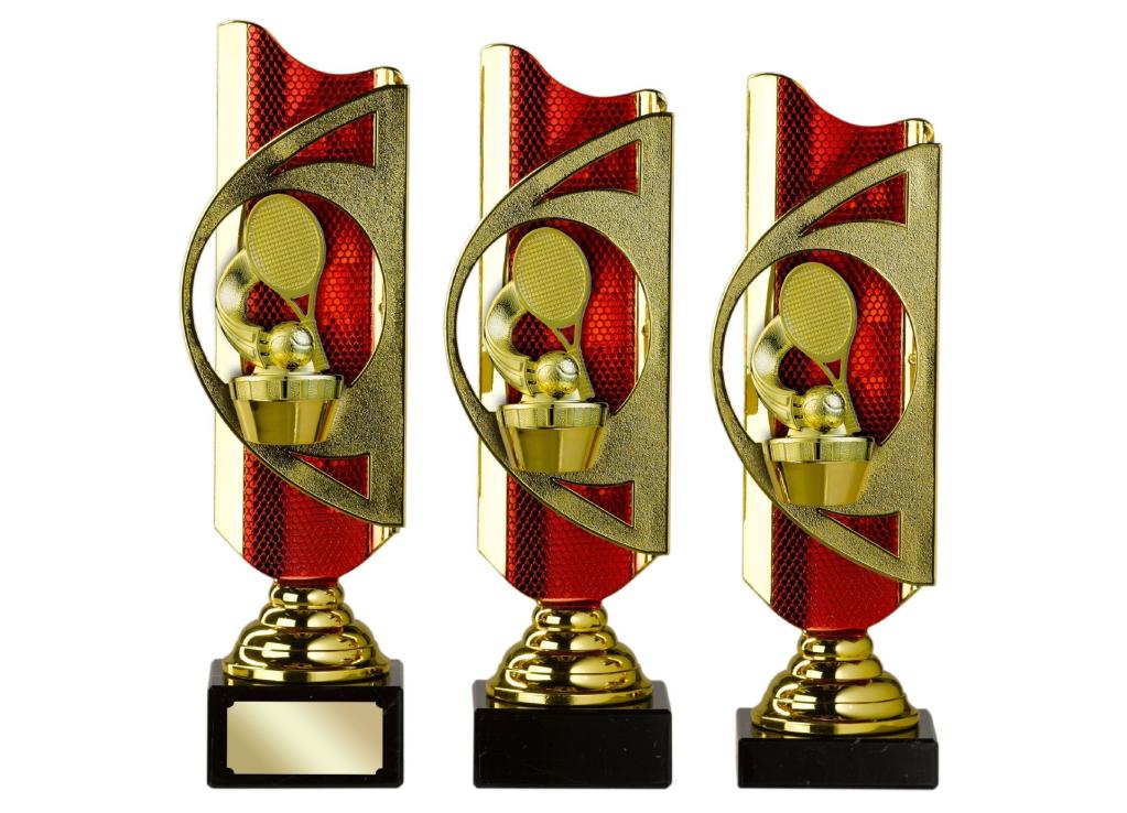 Trophäe TENNIS JUPITER rot