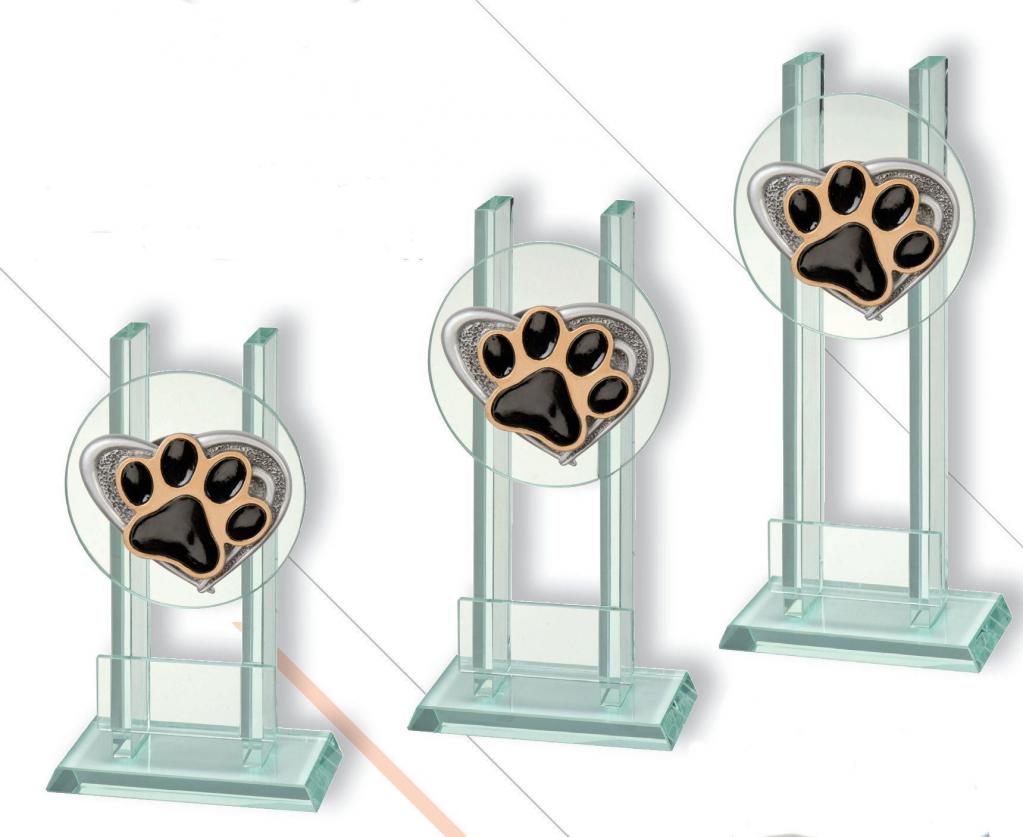 Glasaufsteller DISCUS Hunde