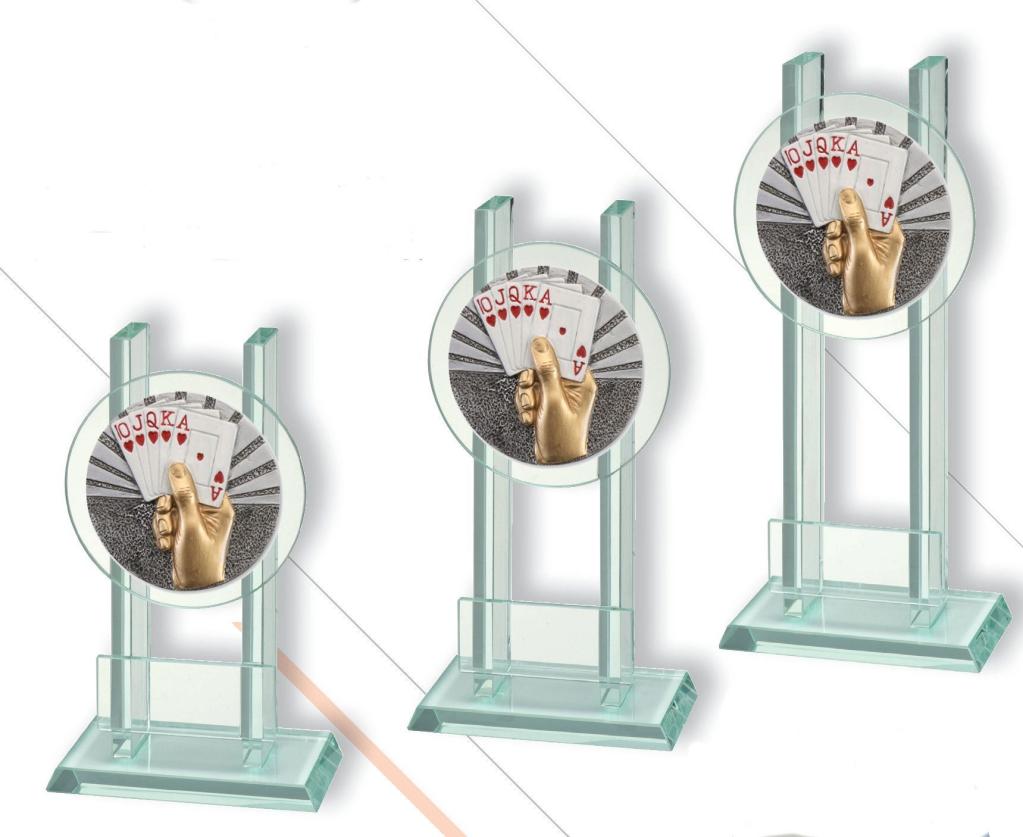 Glasaufsteller DISCUS Kartenspiel