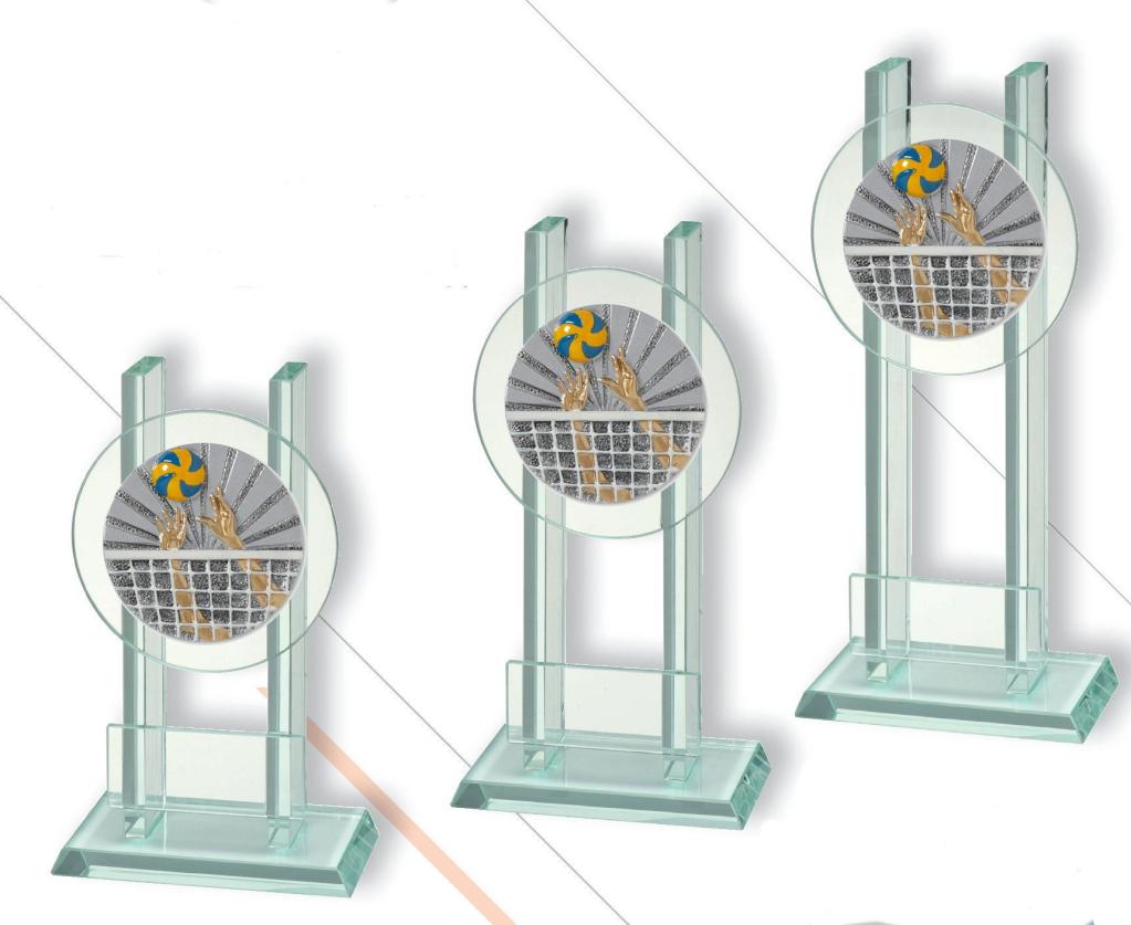 Glasaufsteller DISCUS VOLLEYBALL
