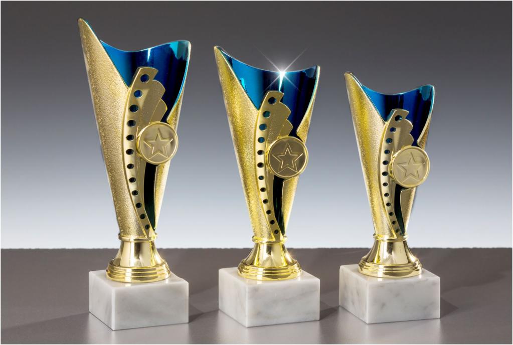 Pokal HAWAII silber-blau