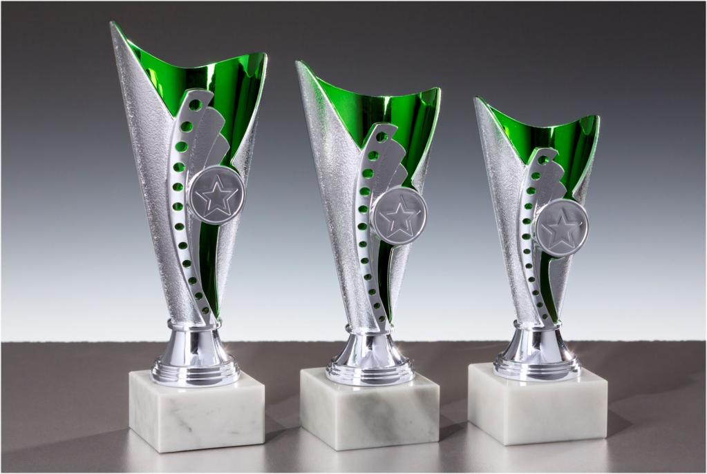 Pokal HAWAII silber-grün